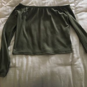 Daisy Street Off the Shoulder Crop Top